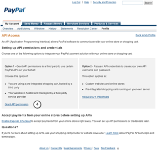 call paypal to authorize payment to bitstamp