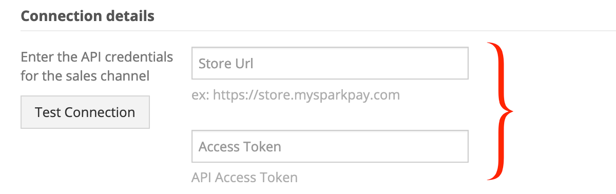 Spark Pay connection details