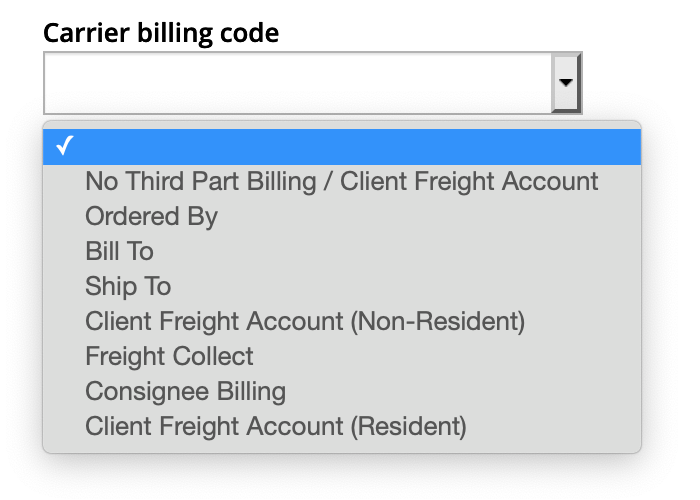 VeraCore - Carrier Billing Code options